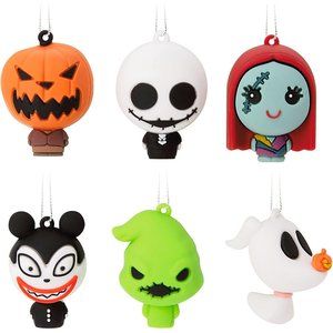 Set of 6 Mini Ornaments Shatterproof Tim Burton's The Nightmare Before Christmas